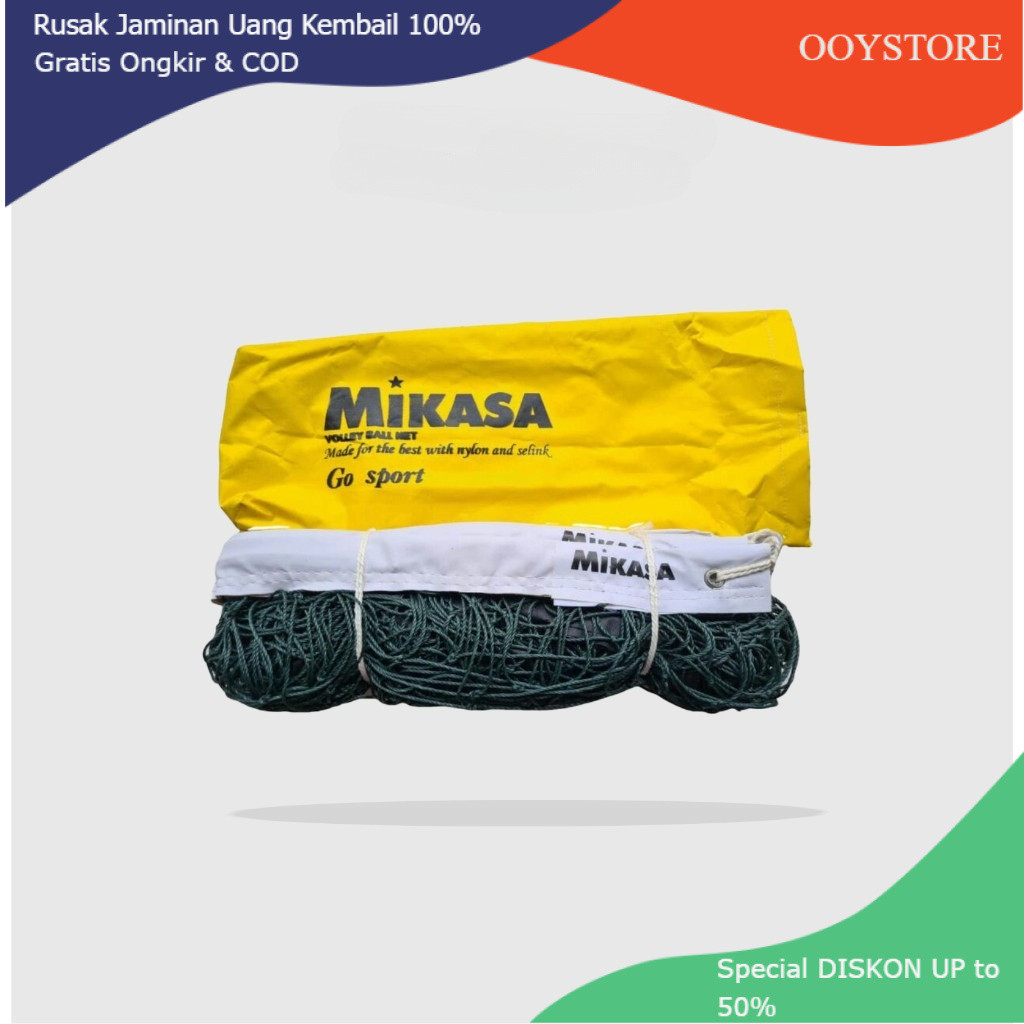 MIKASA NET LAPANGAN BOLA VOLI net volley voli original mikasa