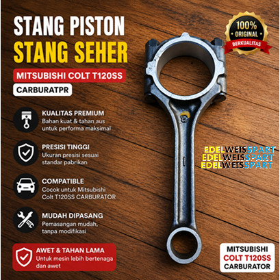 stang piston stang seher Mitsubishi colt t120ss karbu  4G17