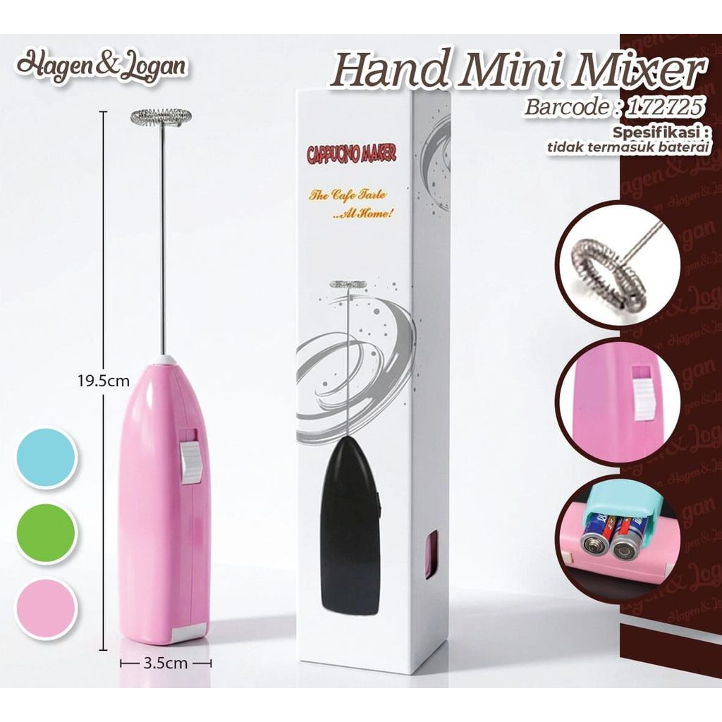 Hand Mixer Mini / Mixer Manual untuk Kopi Susu Foam / Blender Mixer Kecil Portable