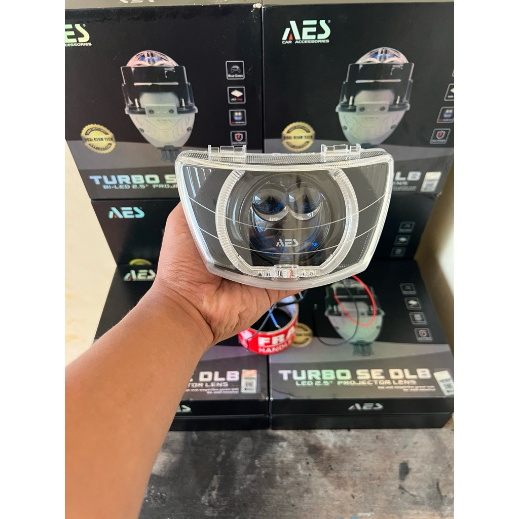 LAMPU BILED FIZ R /BILED AES TURBO RGB BLUETOOTH SET RELAY PNP FIZ R DAN VEGA LAMA