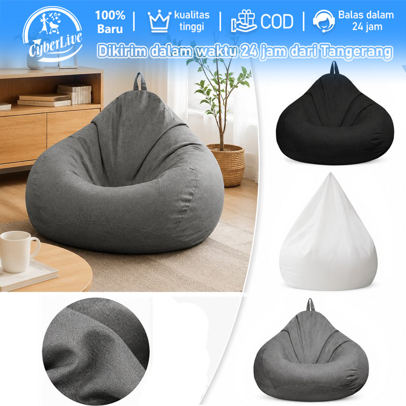 Sarung Bean Bag 100x120cm Cover Sofa Bean Bag Bean Bag Cover Only Jumbo Lembut