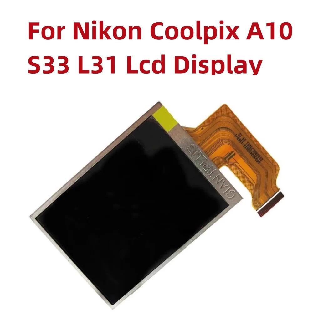 Alideao-NEW LCD splay Screen For Nikon Coolpix A10 A100 S33 L31 gital Camera Repair Part+Backlight,S