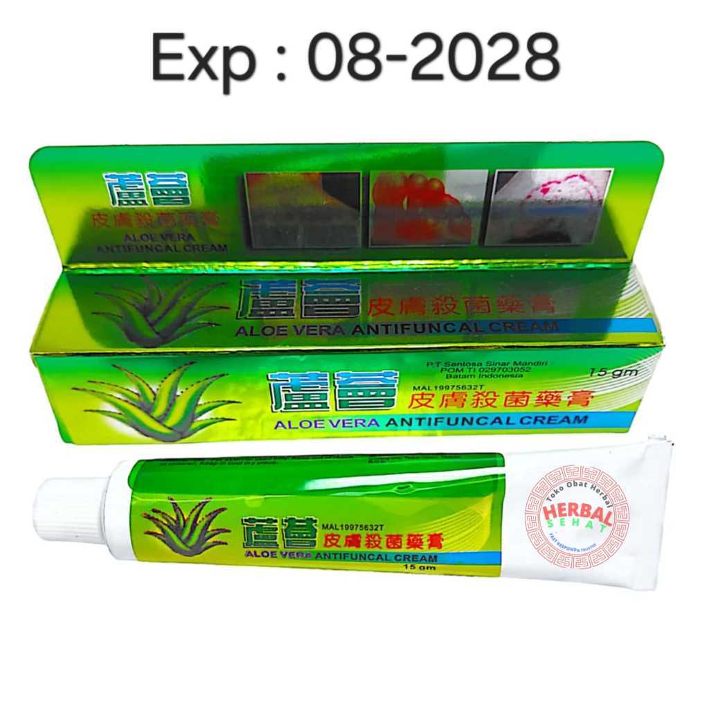ASLI ORIGINAL - Aloevera Antifungal Cream 15 gr - Cream Alolive / Aloe Vera Cream