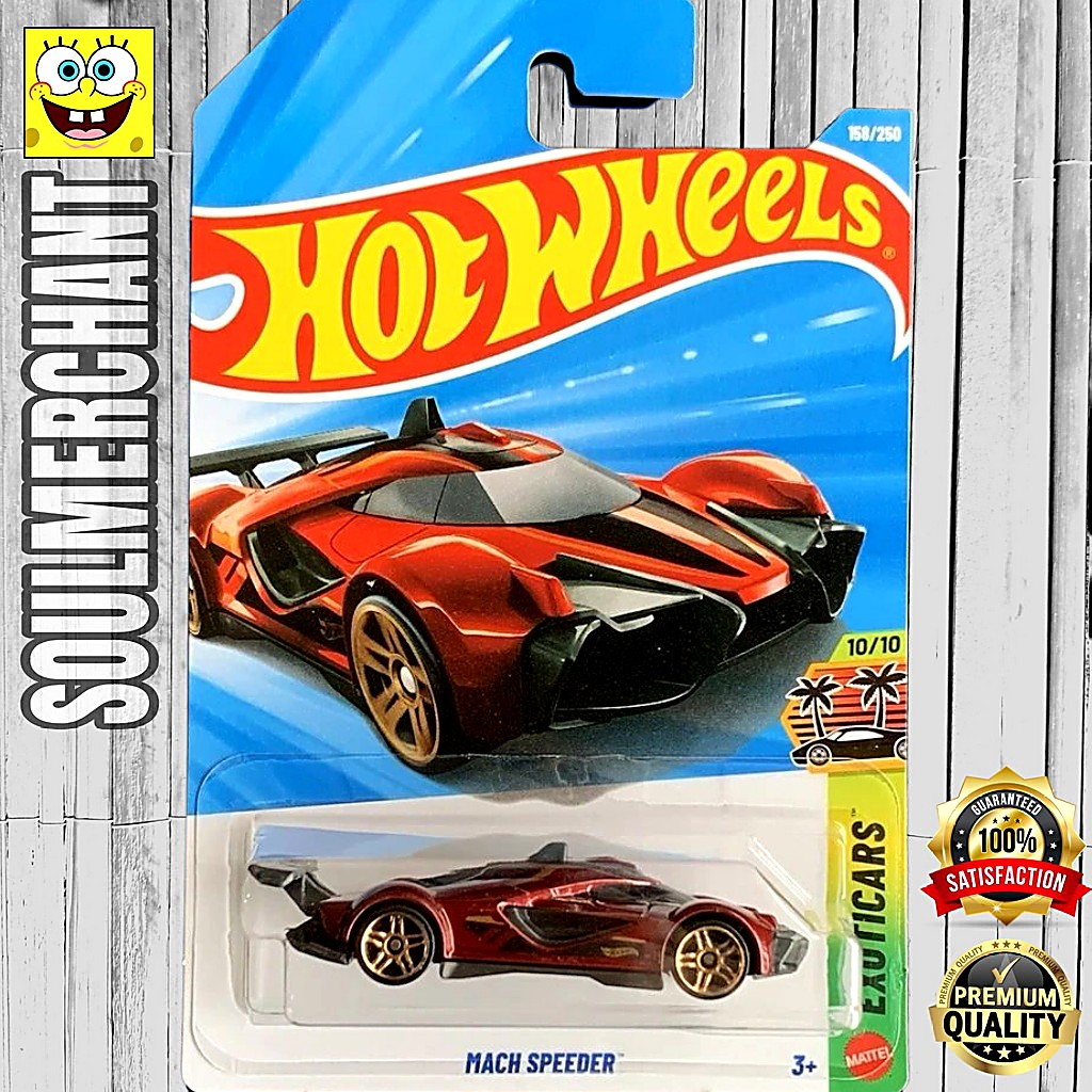 Hot Wheels Mach Speeder Merah Diecast Mobil Balap Futuristik