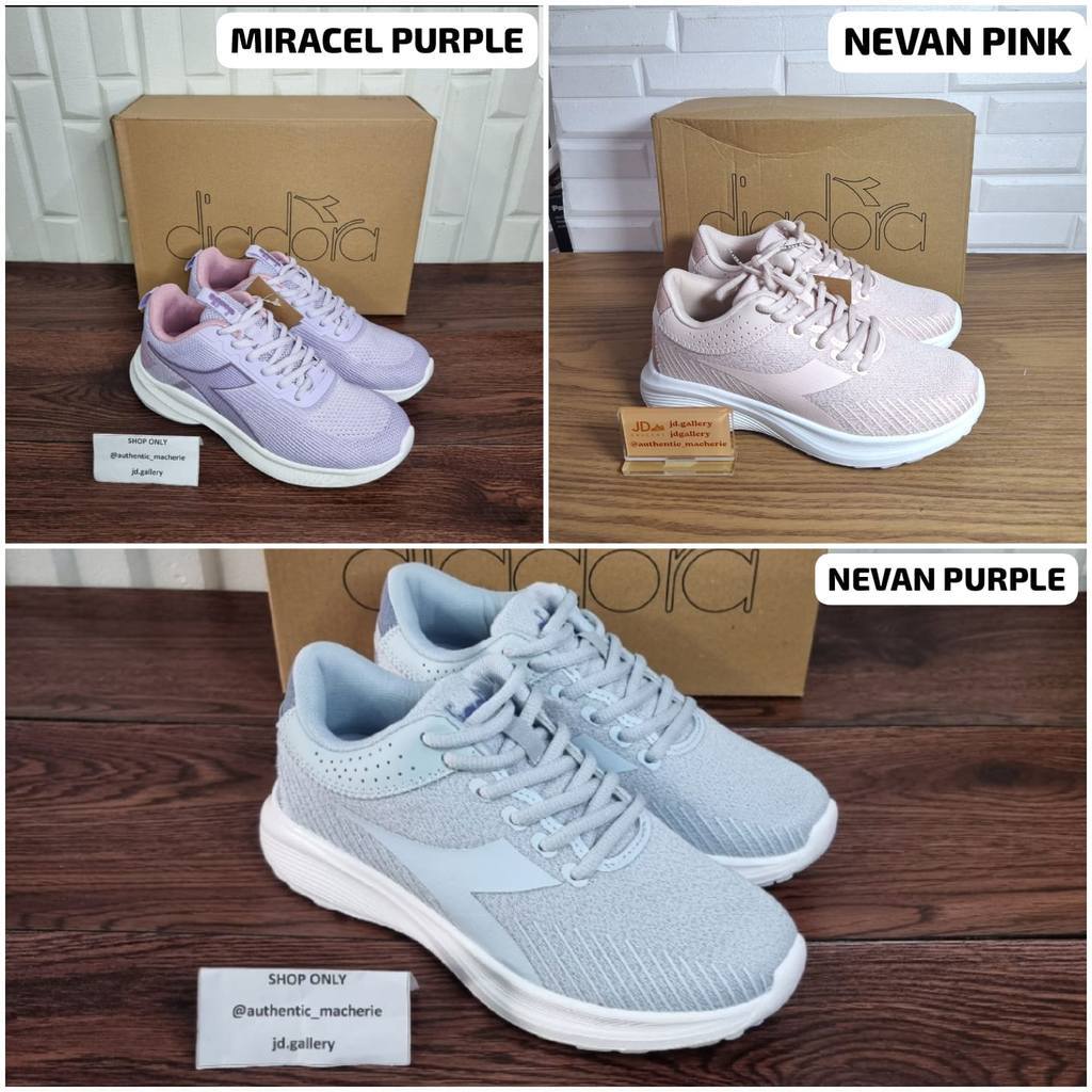 ORIGINAL SALE 70% SEPATU DIADORA RUNNING ESPERTO/NEVAN/MIRACEL  PURPLE WOMEN