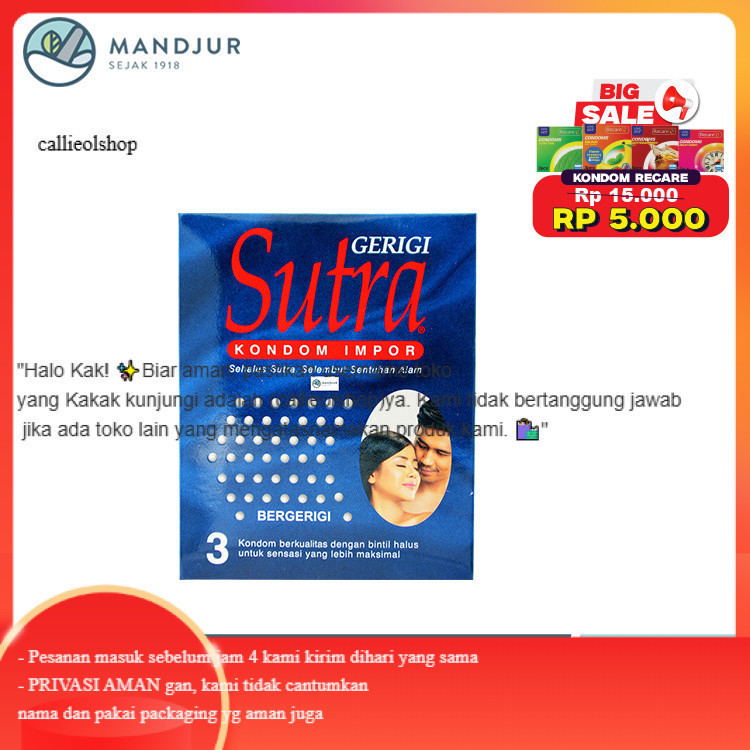 PRIVASI AMAN  Sutra Gerigi (Isi 3) Privasi aman(nama produk kosong)~