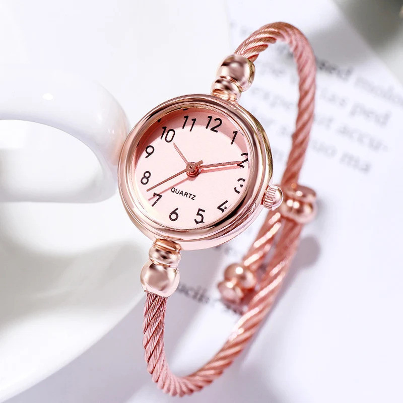 Jam Tangan Wanita Fashion Gelang Emas Dial Kecil Jam Tangan Elegan Jam Tangan Wanita Cantik Baru Gel