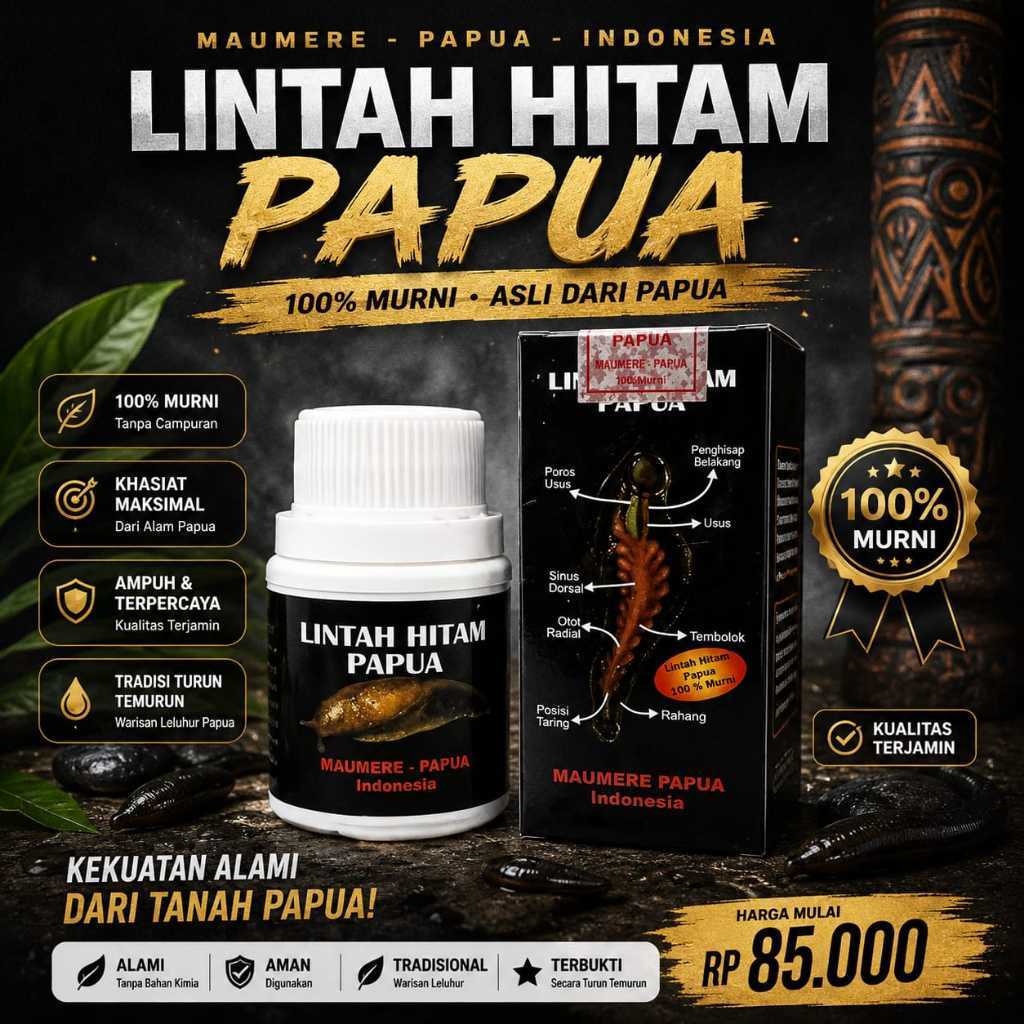 Minyak Lintah Hitam Papua Original _Asli Promo