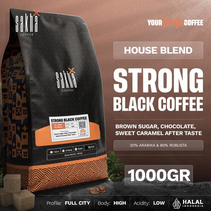PROMO  Kopi Espresso Blend Strong Black Coffee Bean Kopdar 1Kg Biji Bubuk - Biji Kopi