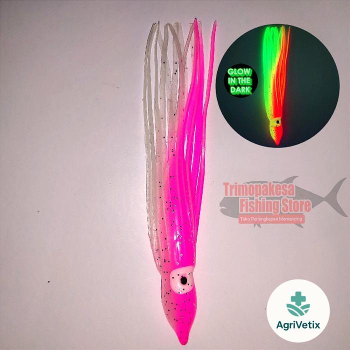 Cumi 12cm / Cumi GID / Octopus 12 cm / Cumi Karet - Pink
