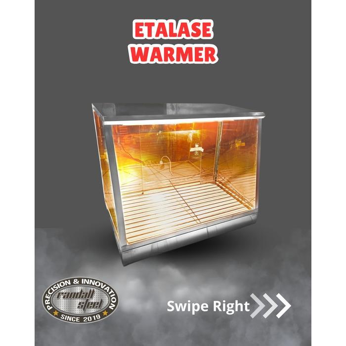 Etalase Warmer / Etalase Ayam Goreng / Showcase Warmer Food Display Etalase