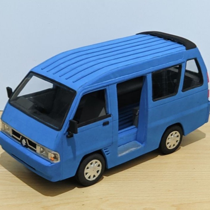 Miniatur Angkot Carry 1.5 Bahan Spon Eva