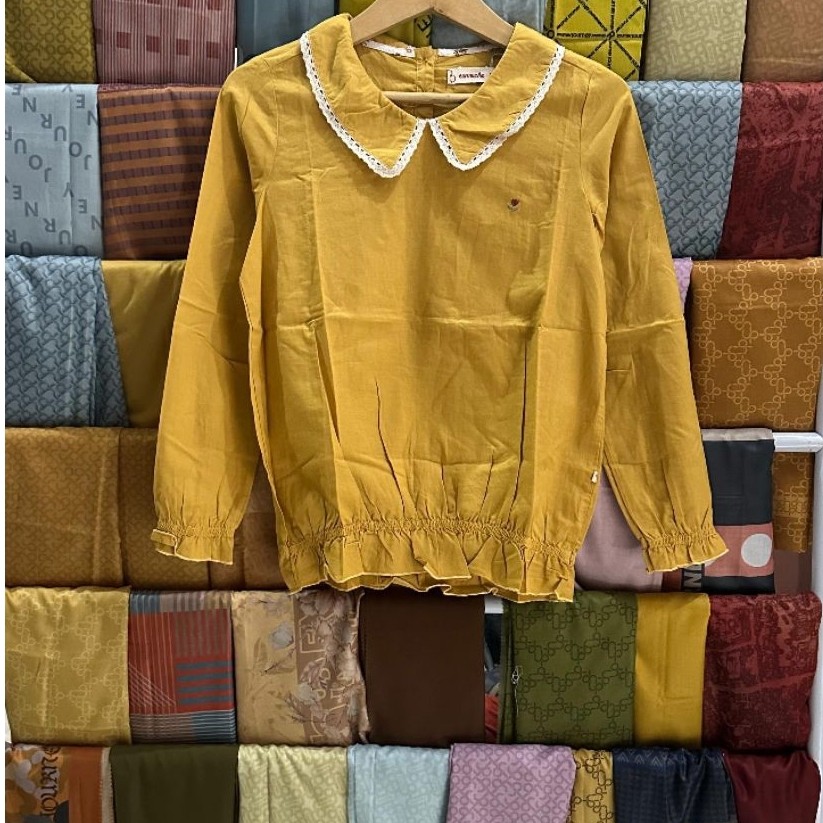 Reisa Yellow Blouse - CORNICHE, Pakaian Wanita