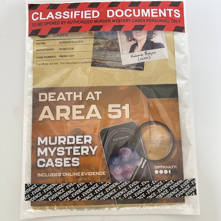 "Unsolved Mysteries Case Files: The Death Zone," a new murder mystery card game, perfect for holiday