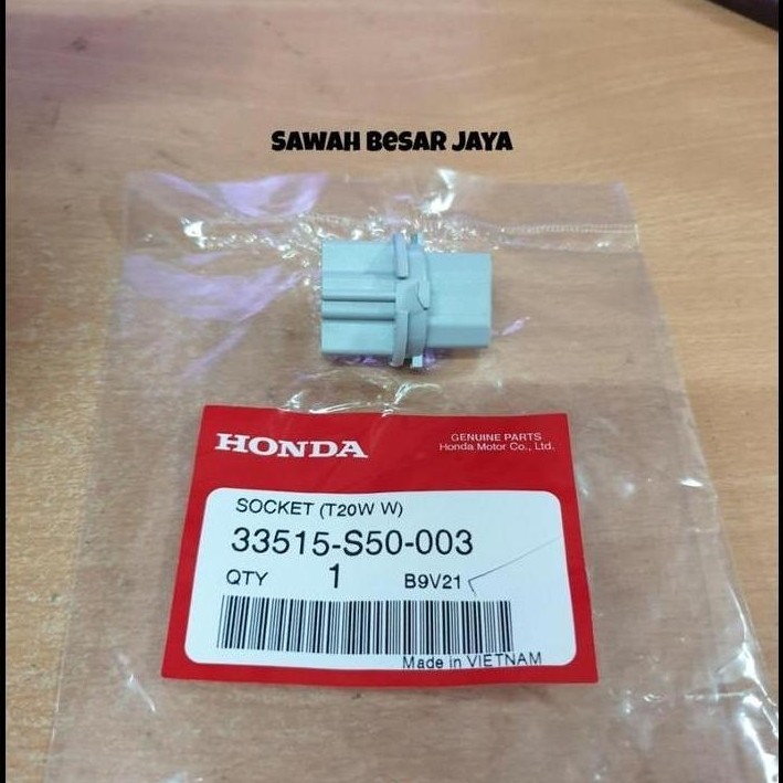 TERBARU SOKET SOCKET FITTING T20 BOHLAM LAMPU REM BELAKANG STOP LAMP HONDA JAZZ S RS GE8 2008 2009 2