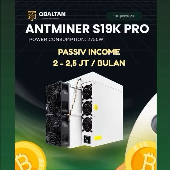 Bitmain Antminer S19KPro 120T BTC Miner Ready Stock
