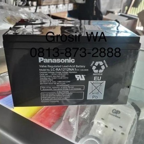Baterai Aki kering Panasonic 12v 12Ah LC-RA1212NA1 Original panasonic
