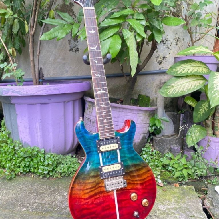 gitar PRS santana rainbow replika HQ