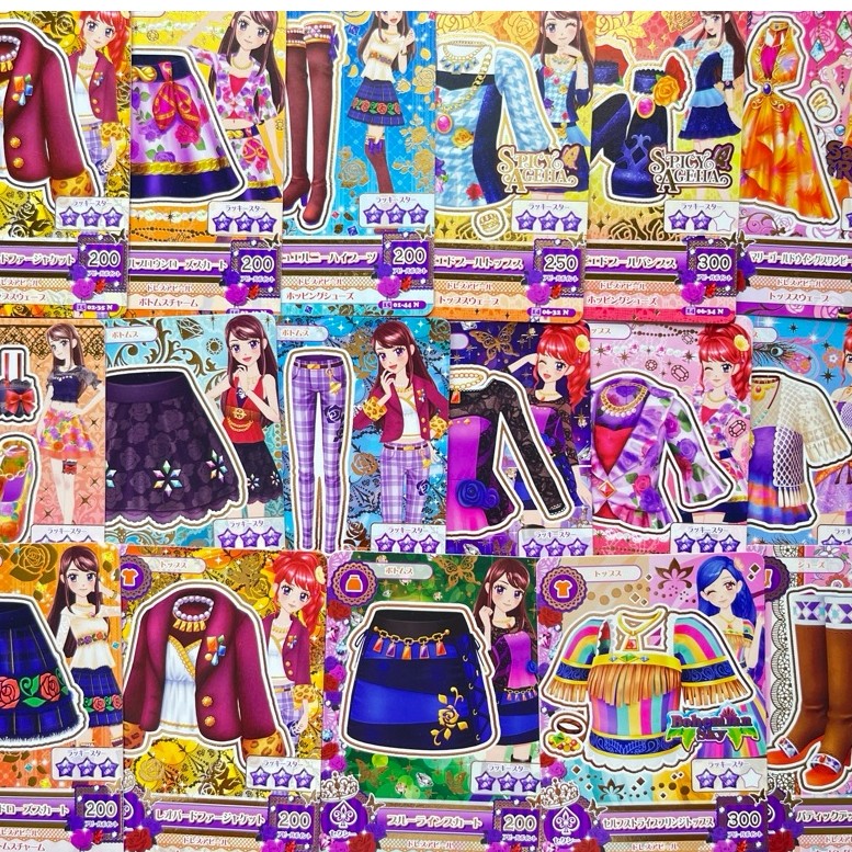 Kartu Aikatsu Sexy Jepang Satuan Ran Shibuki Juri Kurebayashi Sora Kazesawa Bohemian Sky Spicy Ageha