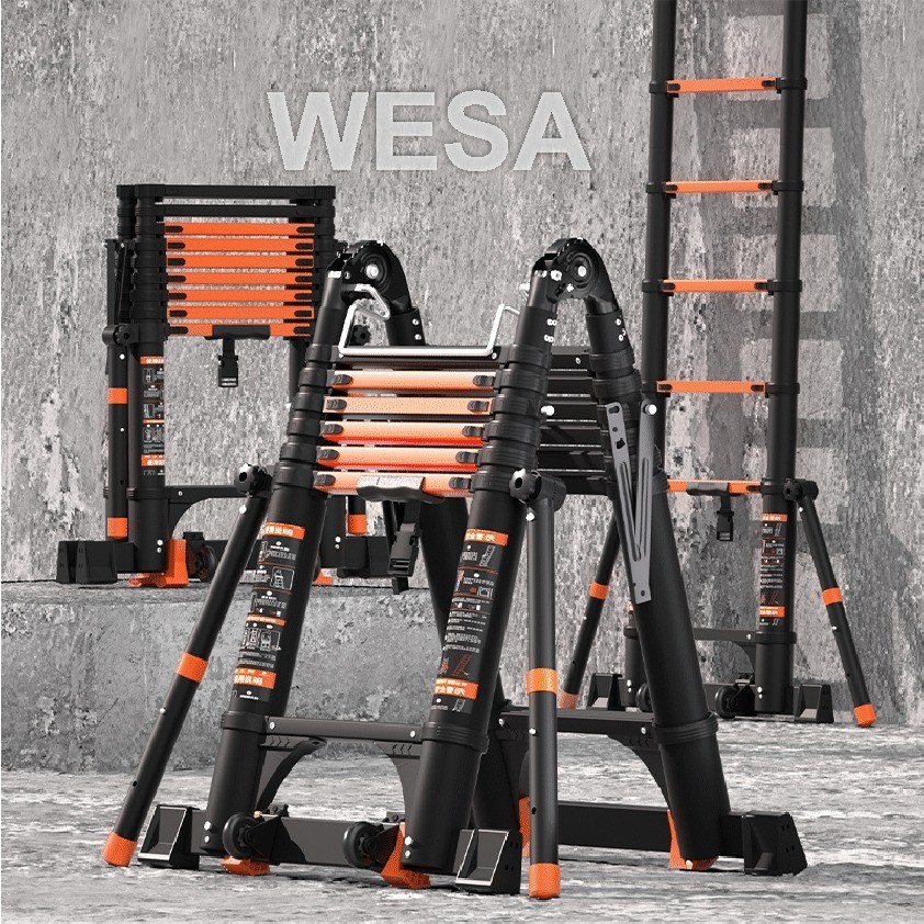 4.2m 5m 5.8m 6.6m 7.4m 8.2m tangga BAFEN ELITE tangga lipat teleskopik telescopic teleskop single do