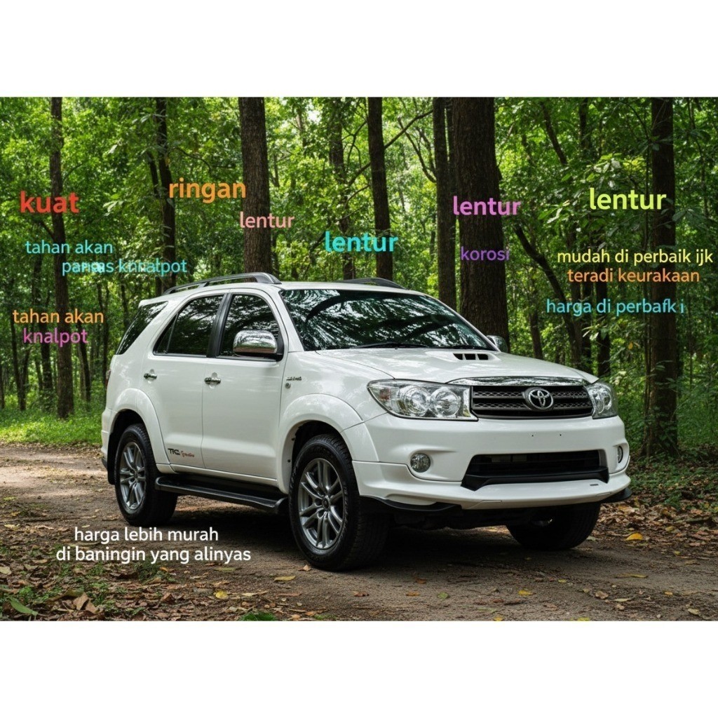 (Garansi) bodykit fortuner 2006-2011 trd3 bodikit fortuner bodykit fortuner