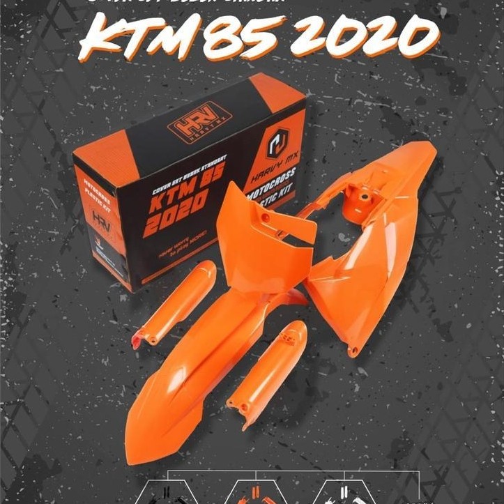 Cover Set HRV Tutup Body Set Trail Cross KTM 250 2017 KTM 85 2020 Bebek HRV [S2]