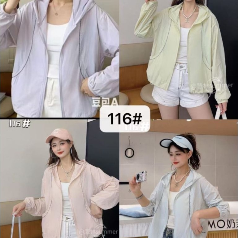 jacket jumbo anti UV NOREEN bahan parka UV premium