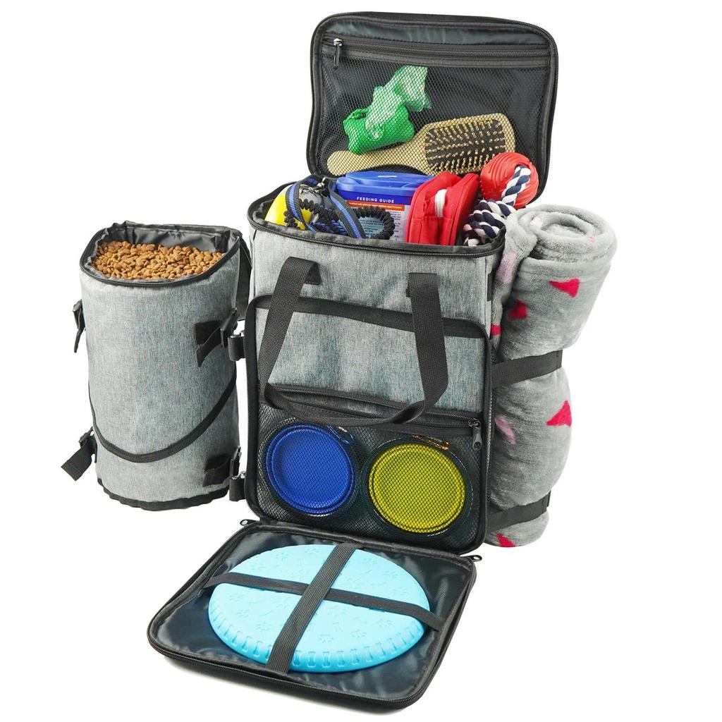 Pet Travel Bag Organizer Backpack Airline Approved Weekend Tote Shoulder Pockets Outdoor Travel Trav