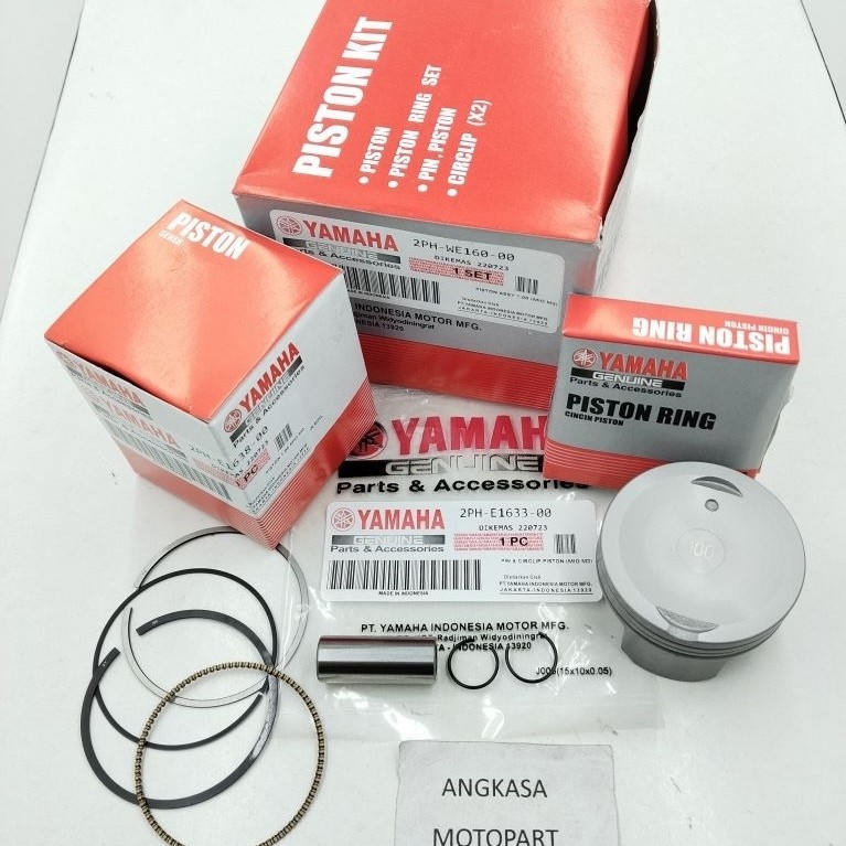 PISTON KIT RING SEHER MIO M3 125,MIO SOUL GT 125 OS 100 (2PH)