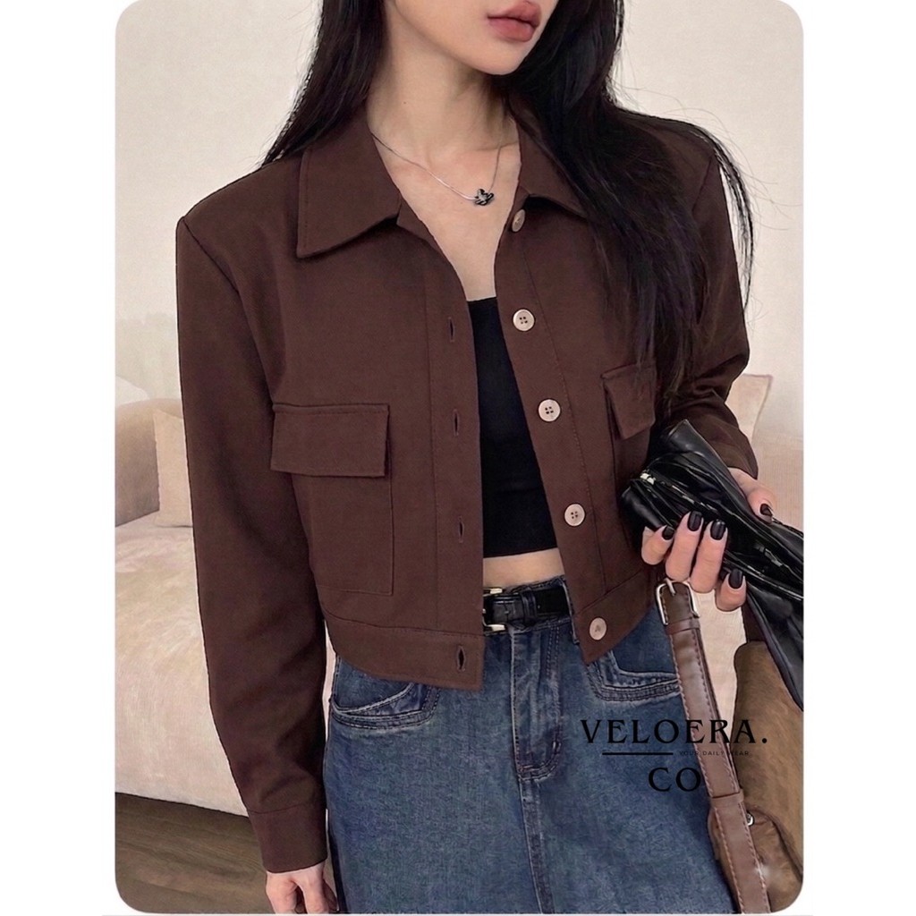 [VELOERA.CO] Karen - Outer Korean Style Lengan Panjang | Atasan Blazer Wanita Kekinian | Jaket Wanit