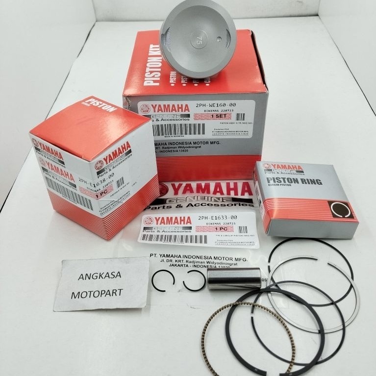 PISTON KIT RING SEHER MIO M3 125,MIO SOUL GT 125 OS 75 (2PH)