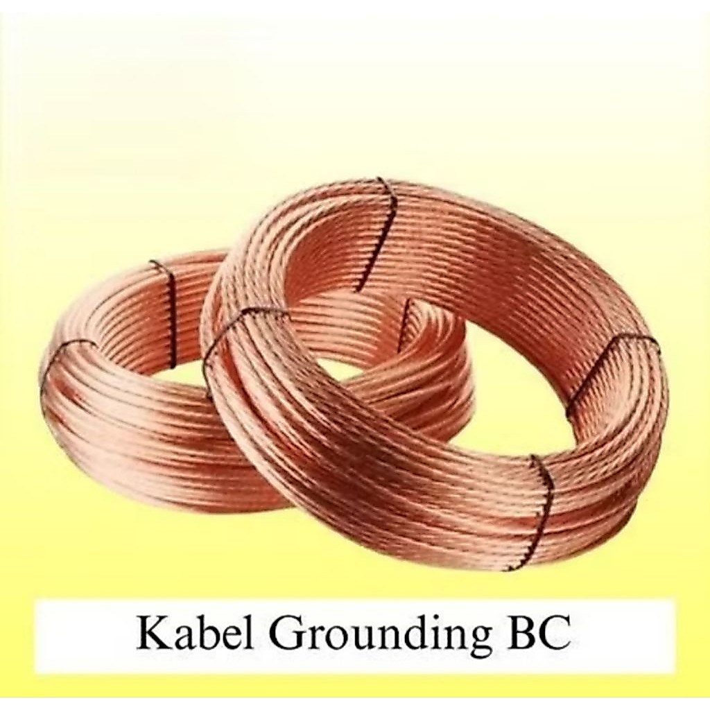 Kabel BC 6mm Kawat Tembaga Grounding 6mm Anti Petir Per Meter