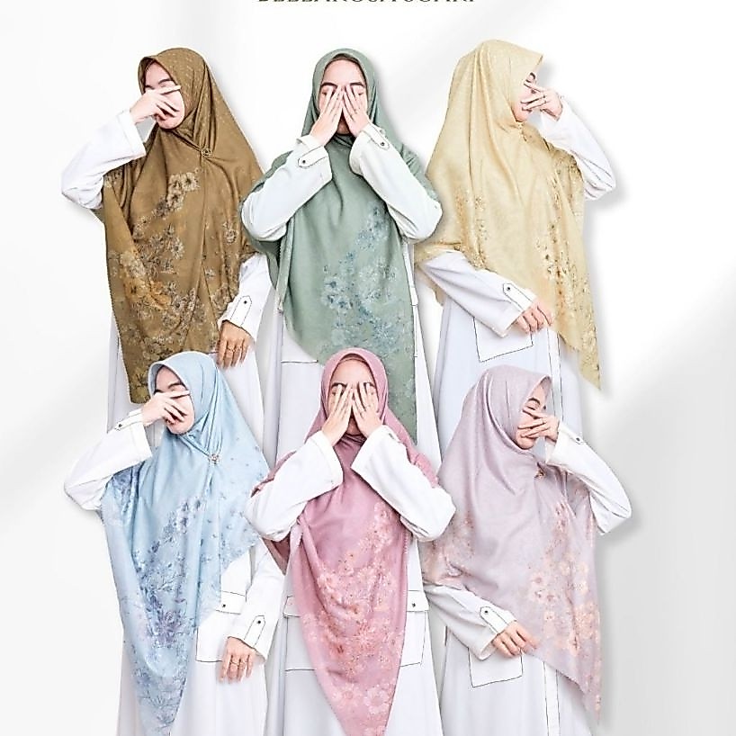 hijab segi empat Bellarosa Scraf - UWAIS HIJAB