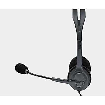 Logitech Stereo Headset H111  koneksi Jack Audio - logitech H111 - H111 Logitech