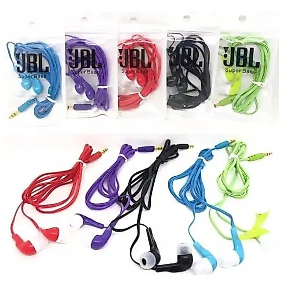 BJM Headshet JBL Packing Plastik Warna Warni Headset JBL Plastik Mp3 SHOP