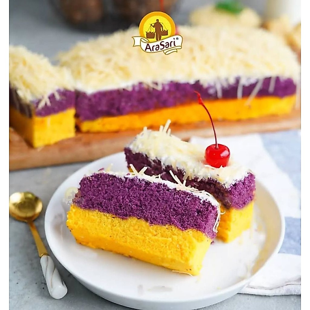 Kue Lapis Talas Bogor Arasari | Rasa Original Premium | Oleh-Oleh Khas Bogor Enak & Lembut
