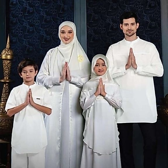 AL HAMBRA WHITE//KOKO GAMIS DEWASA//KOKO GAMIS ANAK// SARIMBIT HAITWO