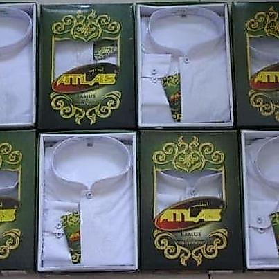 BAJU KOKO ATLAS LENGAN PANJANG GROSIR - BAJU MUSLIM ATLAS -BAMUS ATLAS