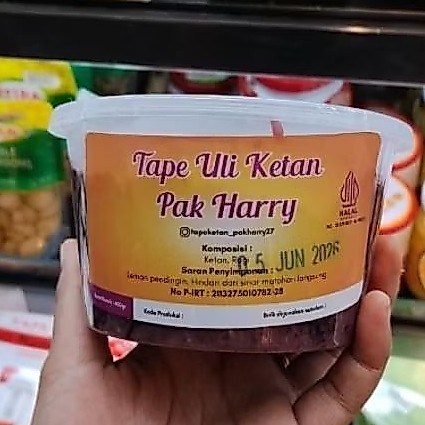 Tape Uli Ketan Hitam Pak Harry 450gr - Manis & Legit