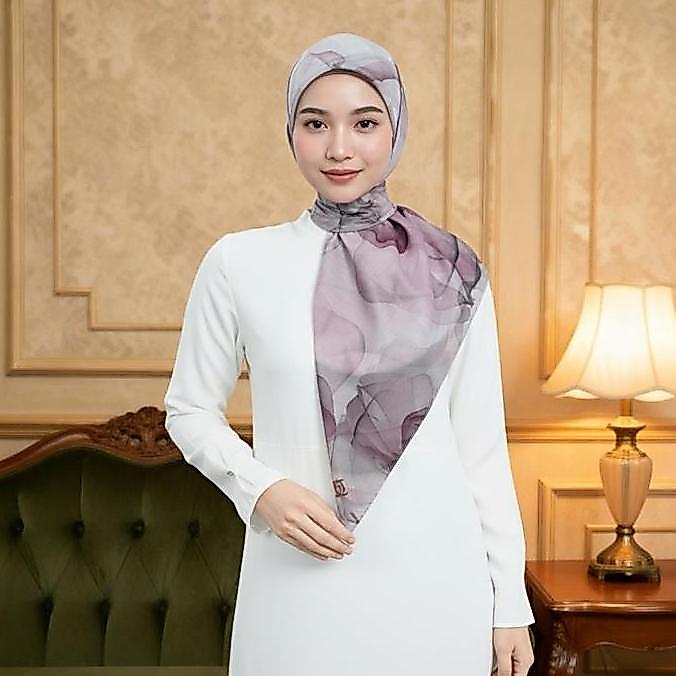 CUCI GUDANG - Zoya - Zyla Print Scarf Kerudung Hijab Segiempat Motif Premium Ukuran 115x115 cm FAP 5