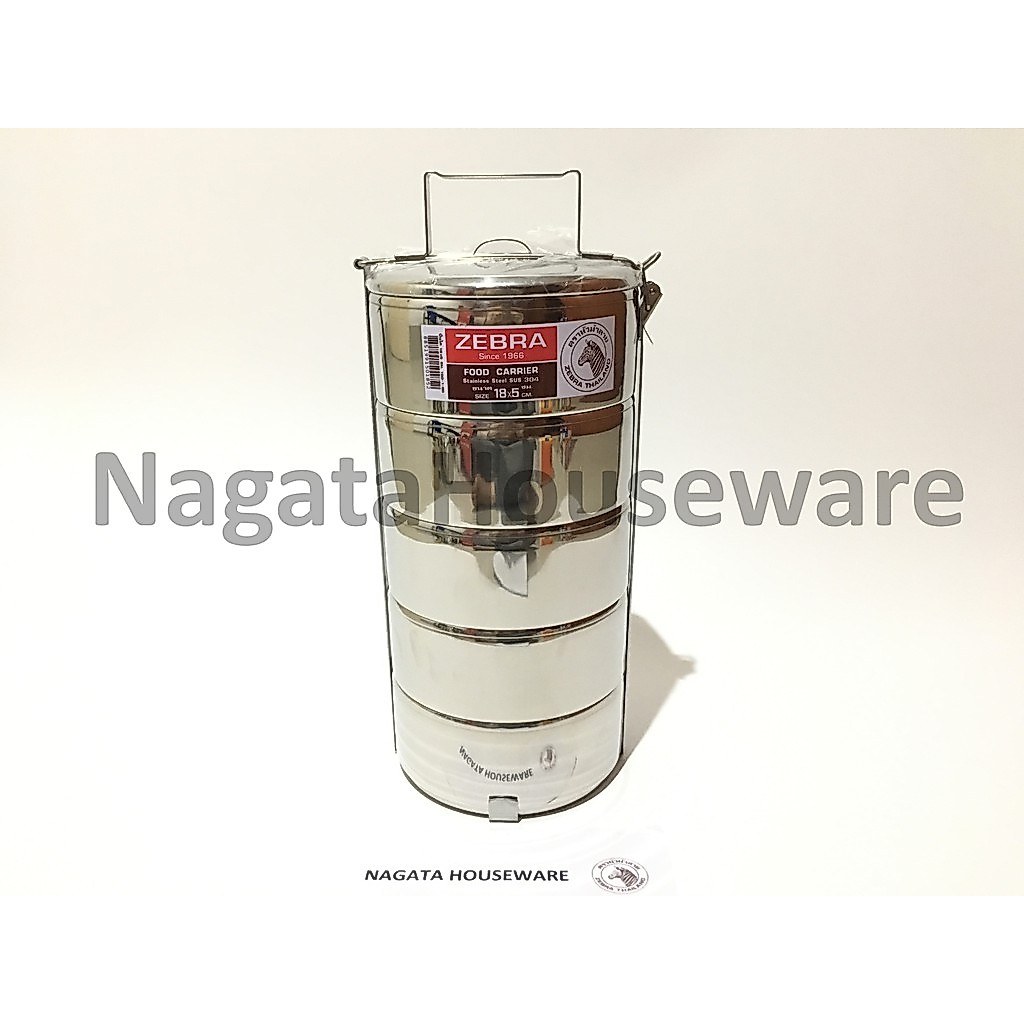 Rantang Susun 5 Stainless / Rantang Zebra Stainless / Rantang Stenlis Tebal / Rantang Stenles / Tier