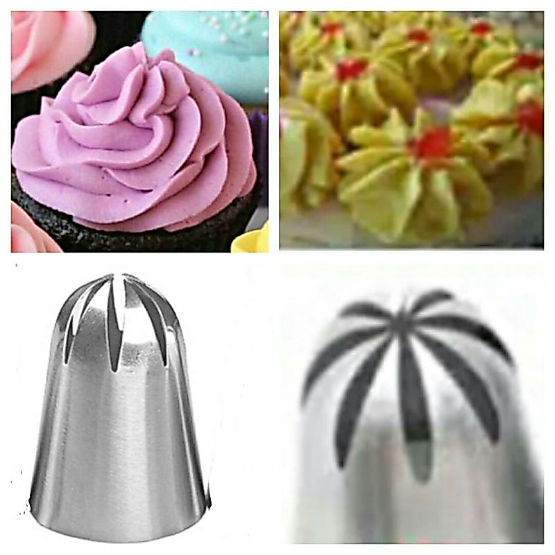 spuit bintang jumbo hiasan cupcake spuit mawar besar spuit kue kering sagu keju sus semprit bunga