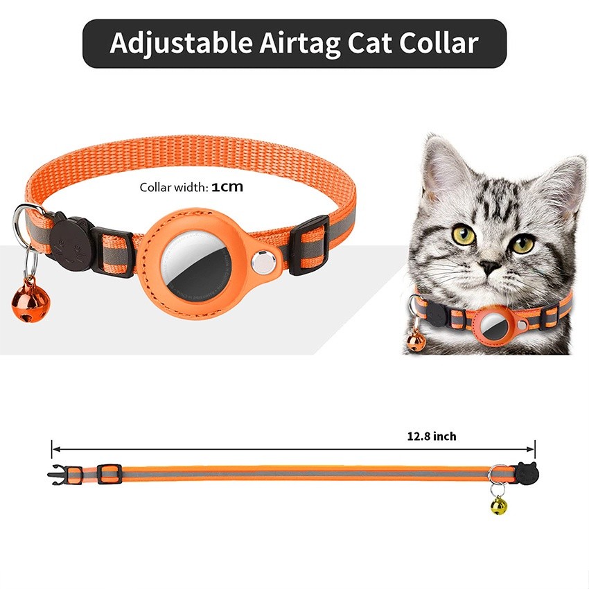 Pet Apple AirTag Kalung Collar Kucing Airtag GPS Tracker Anti Theft Anjing Kucing