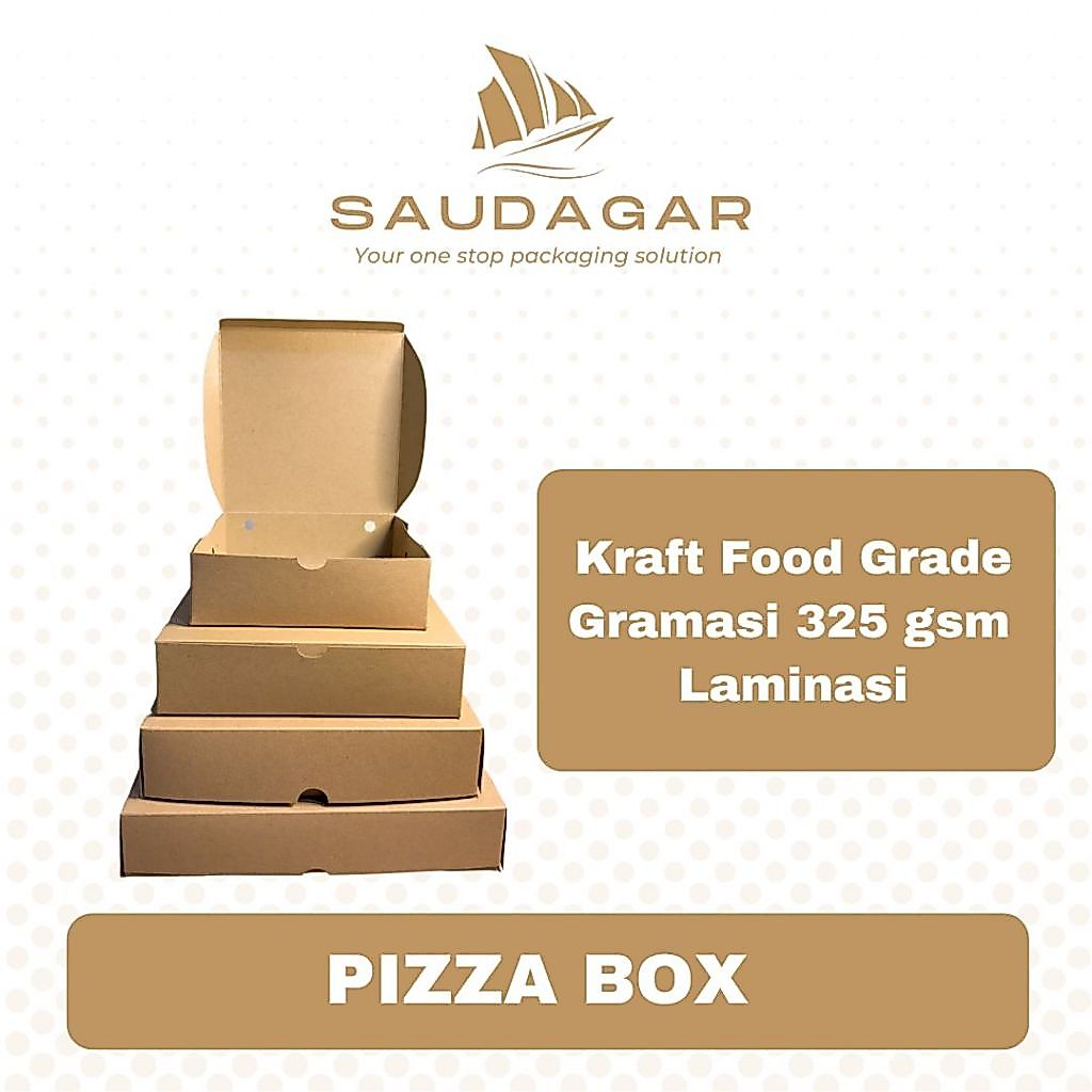 Kardus Pizza / box / kotak / dus 20x20x5 / 22x22x5 / 25x25x5 cm
