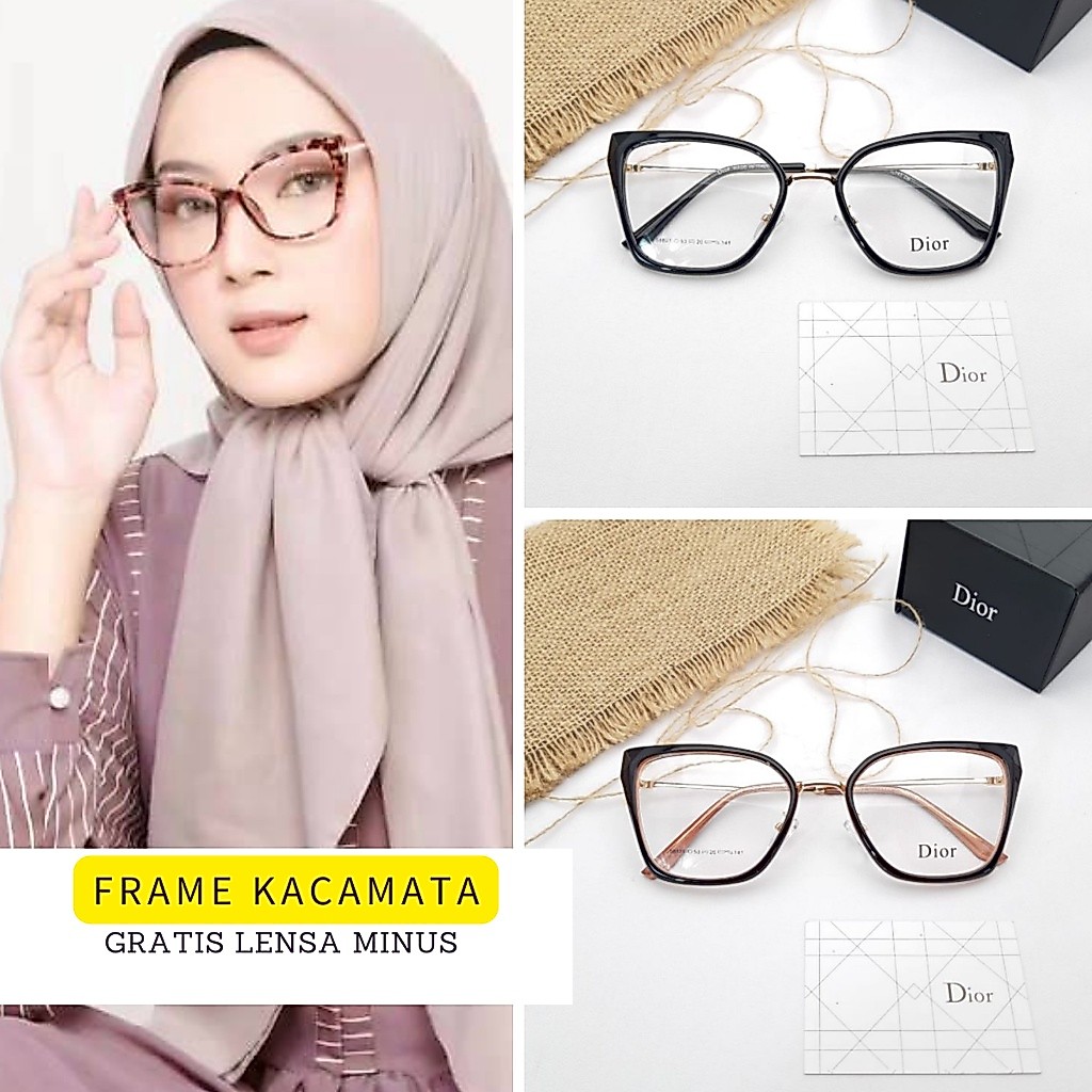 TERMURAH SE-SHOPEE  Kacamata OVal Minus Terbaru frame besi Antiradiasi Blueray 58821