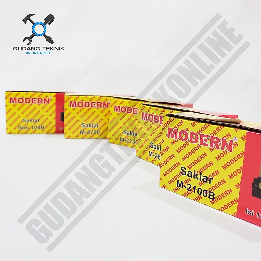 Switch Saklar Modern M-2100B - M-2130B - M-2600 - SIM-100B - M-2700 / Switch Saklar Modern M2100B - 
