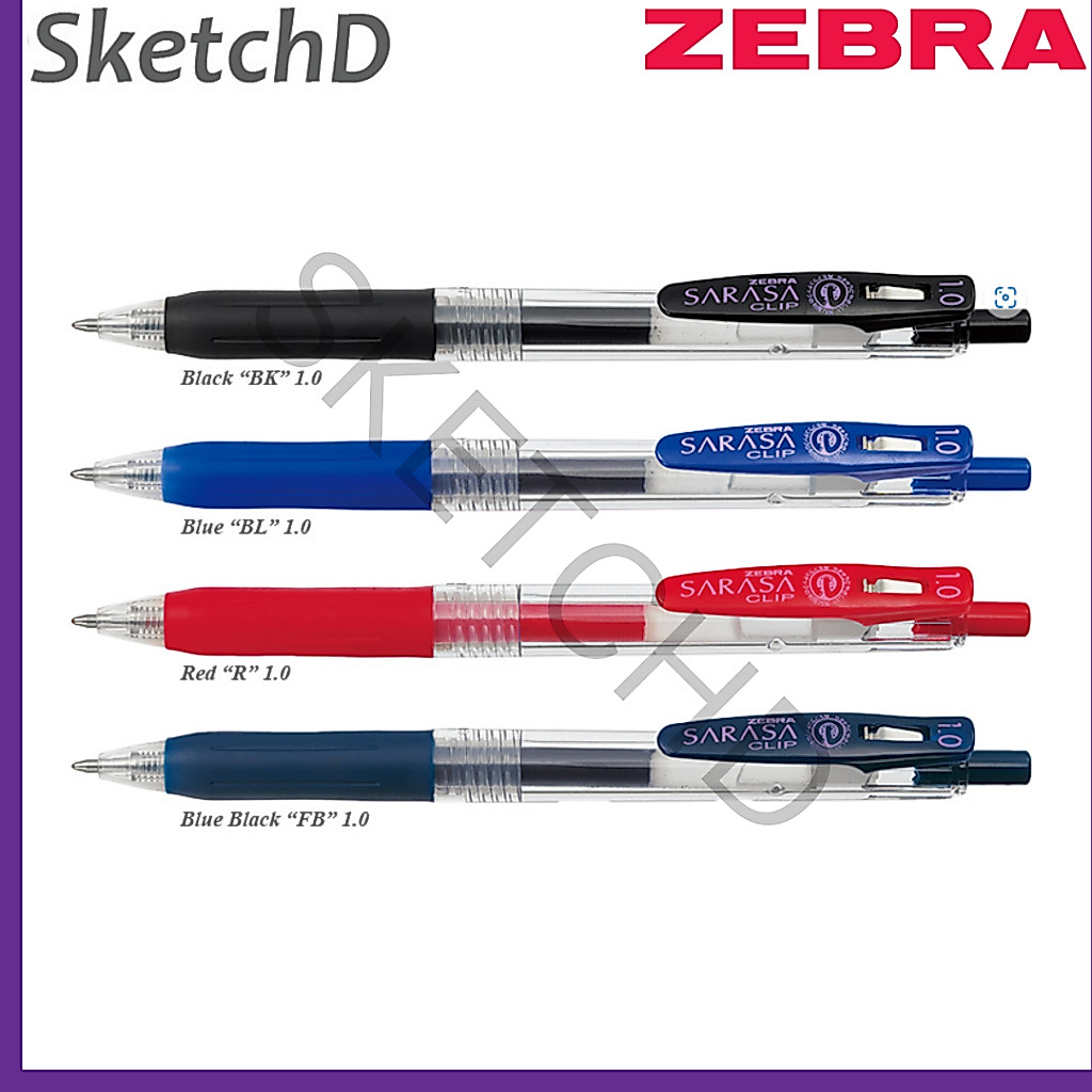 Sarasa Clip 1.0 Zebra - Pena Zebra Sarasa Clip
