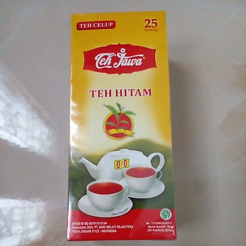 Teh celup teh jawa isi 25 kantong teh celup teh hitam