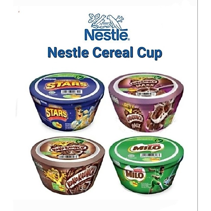 Nestle Cereal Cup / Sereal CUP / Nestle Cup Koko Krunch / Milo / Honey Stars / KokoKrunch Maxx
