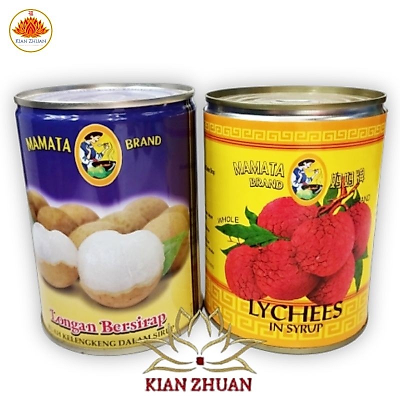Mamata Aneka Buah Kalengan / Longan/Lengkeng / Lychee/Leci